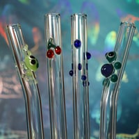 Image 1 of Set of 4 Glass Straws 