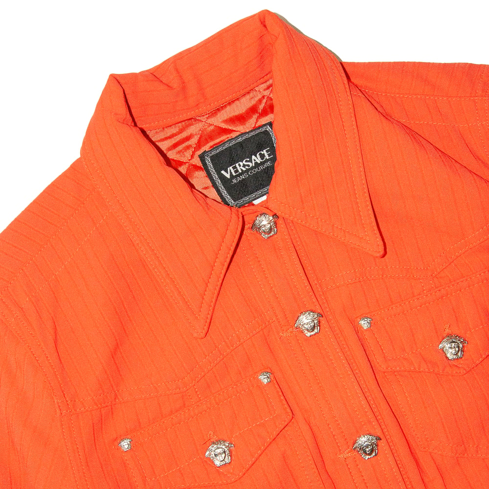 Image of Versace Jeans Couture Coral Orange Jacket