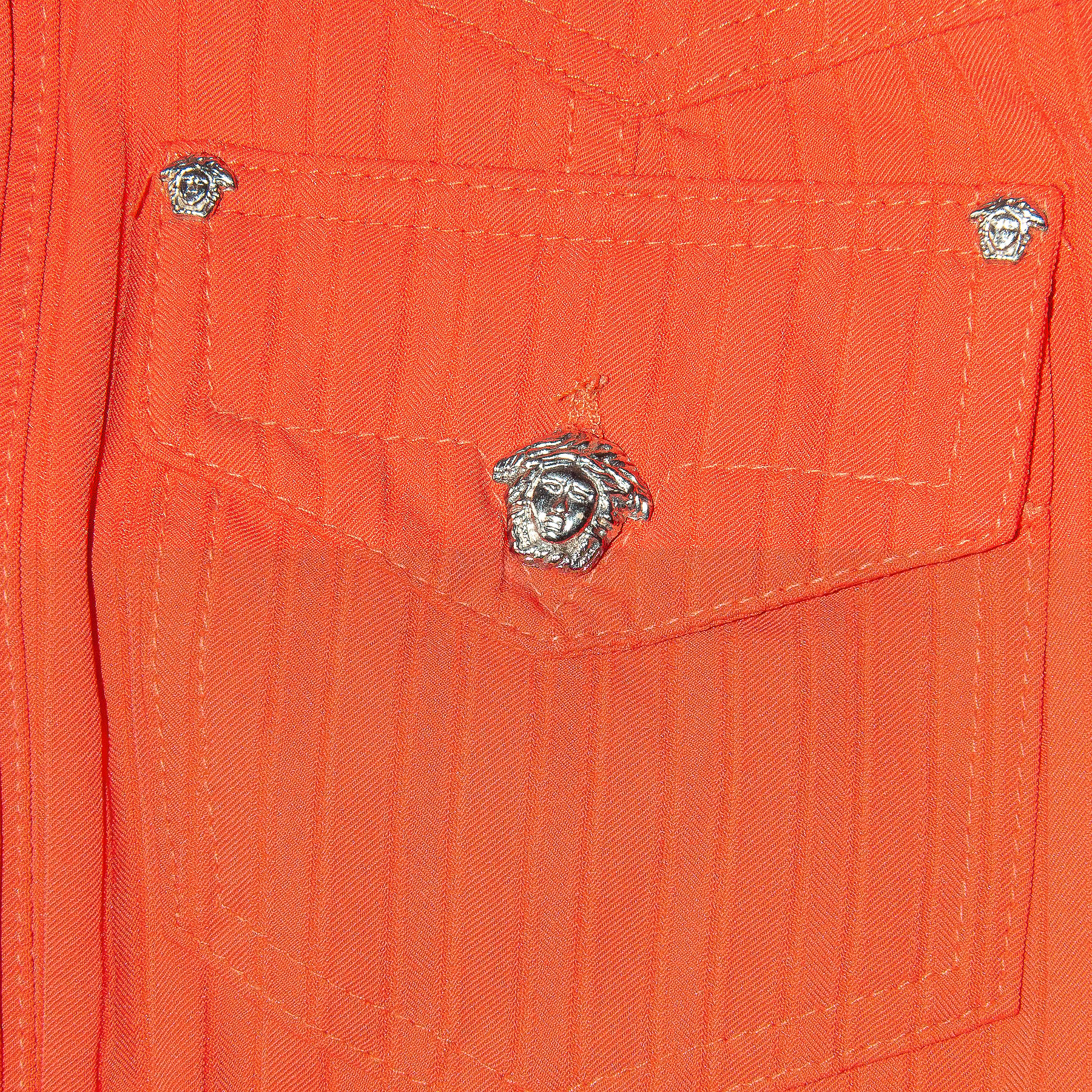 Image of Versace Jeans Couture Coral Orange Jacket