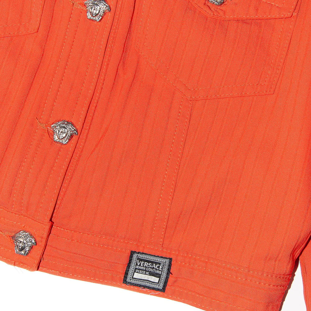 Image of Versace Jeans Couture Coral Orange Jacket