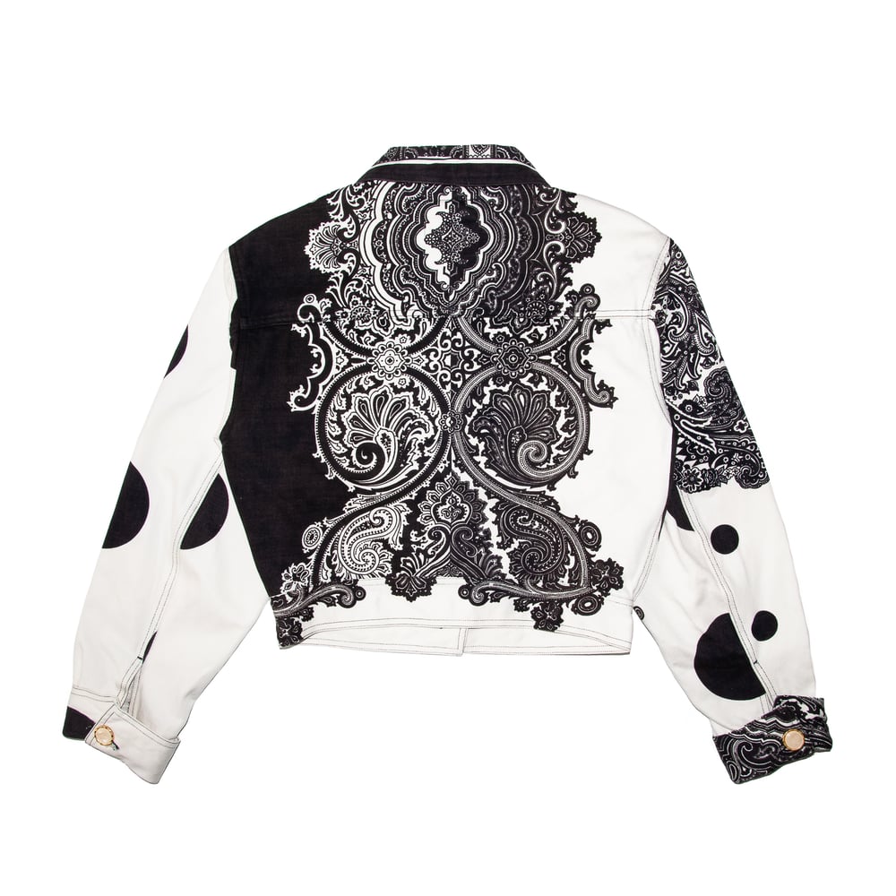 Image of Versace Jeans Couture 1991 Paisley Print Jacket
