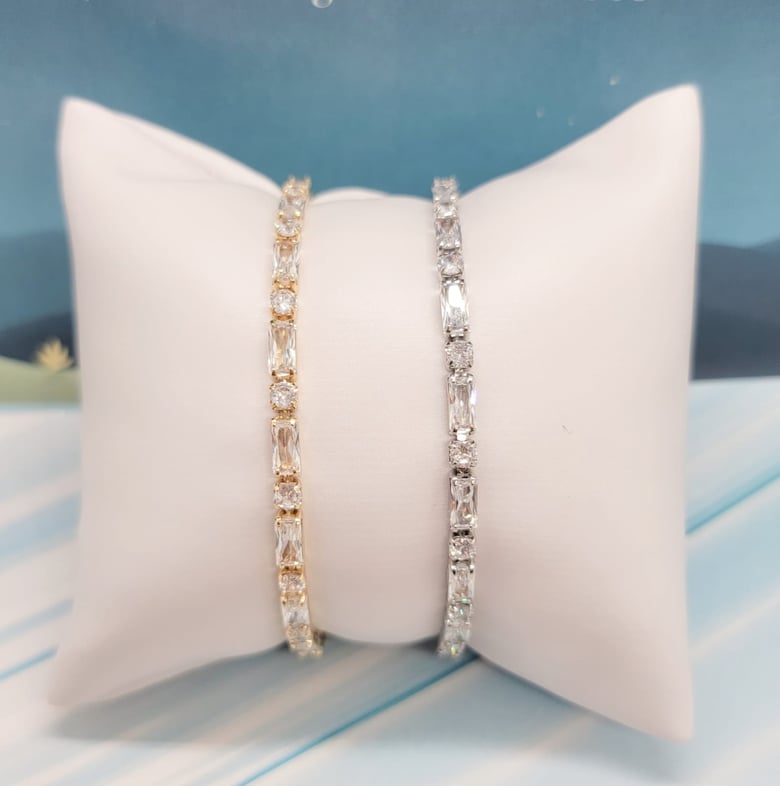Image of Diamond Baguette Bracelet 