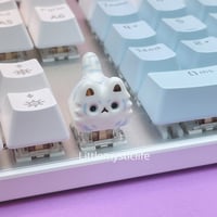 Image 4 of ceramic Keycap blue tiger 2