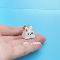 Image 1 of Strawberry bunny ceramic keycap 