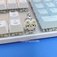 Image 4 of white tiger ceramic keycap 4