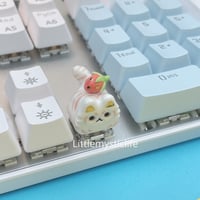 Image 4 of strawberry tiger ceramic keycap 