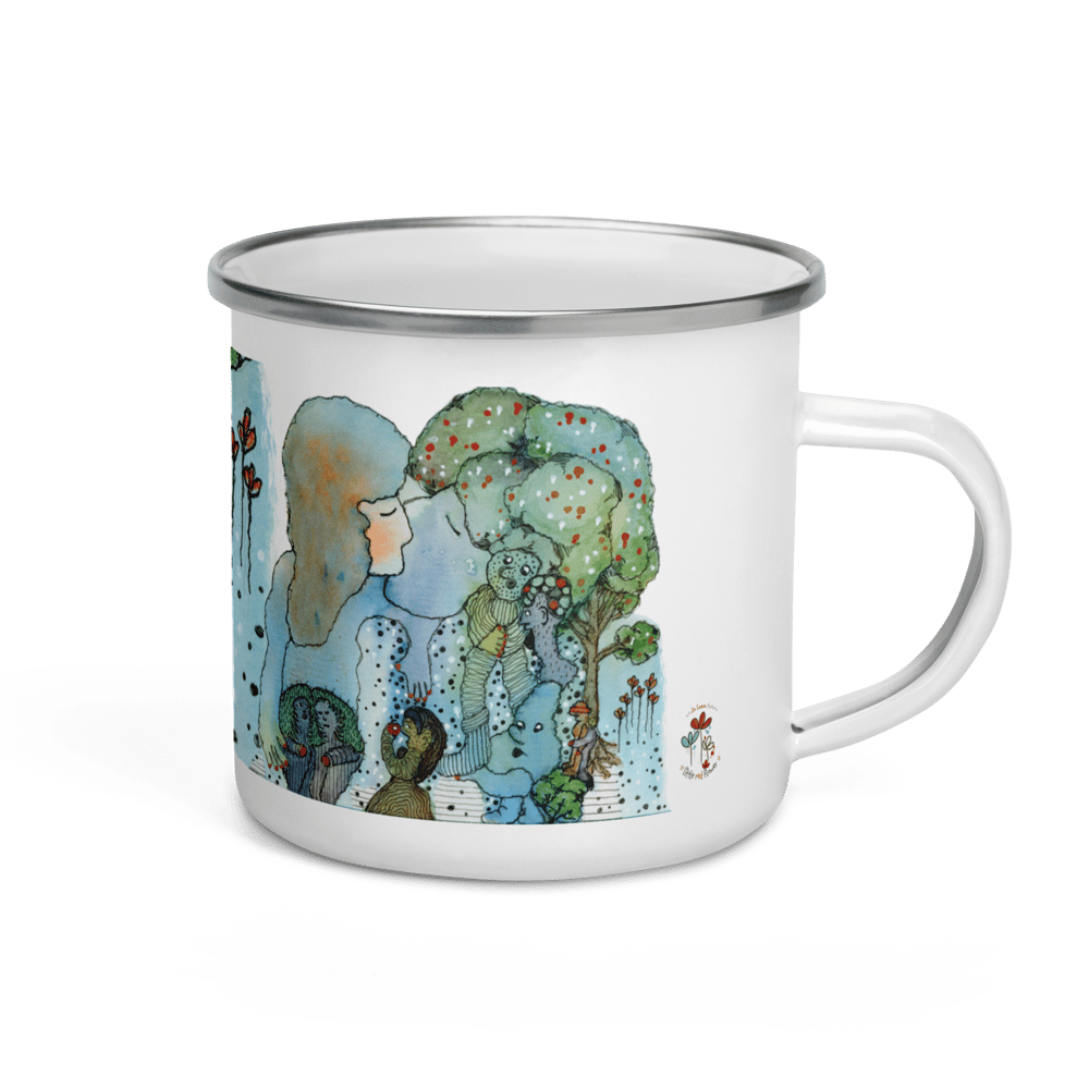 Image of "Two" Emaille Becher/ Enamel Mug 