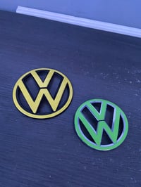 Image 2 of X2 Vw golf Mk7 Front and rear Badge overlay stickers