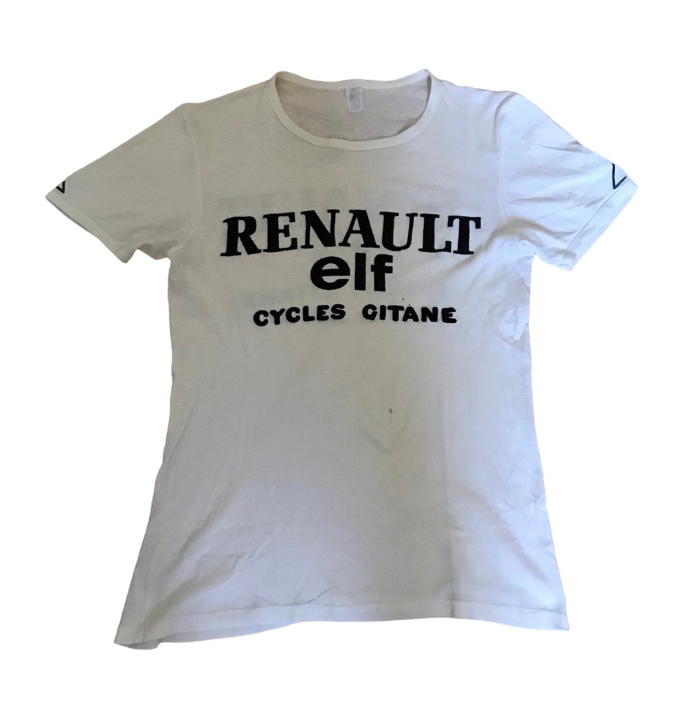 1982 ðŸ‡«ðŸ‡· Renault Elf Cycles Gitane - Used pro team t-shirt