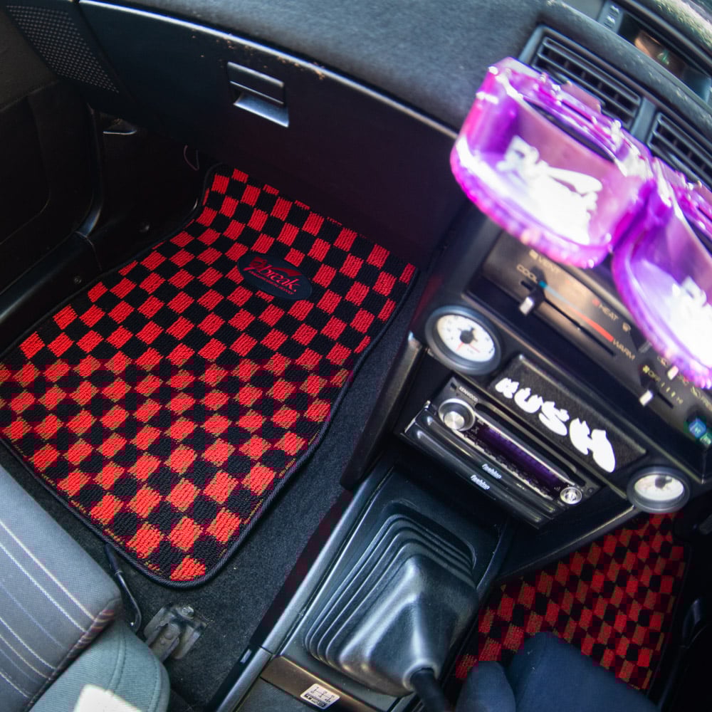 Red Checker Floor Mats joybreak