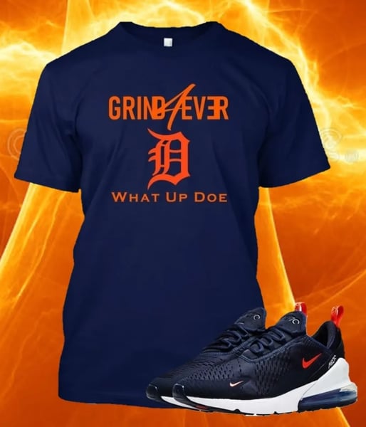 Image of Grind4Ever Detroit Tee -  Blue & Orange
