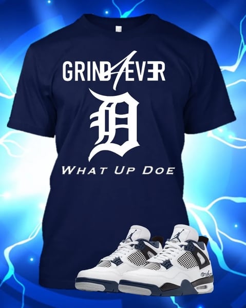 Image of Grind4Ever Detroit Tee - Blue & White