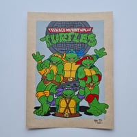 Teenage Mutant Ninja turtles original A5 drawing