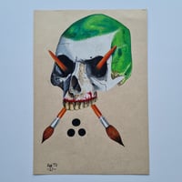 Joker Skull original A4 drawing