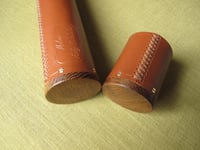 Image 4 of Tan leather and oak float tube