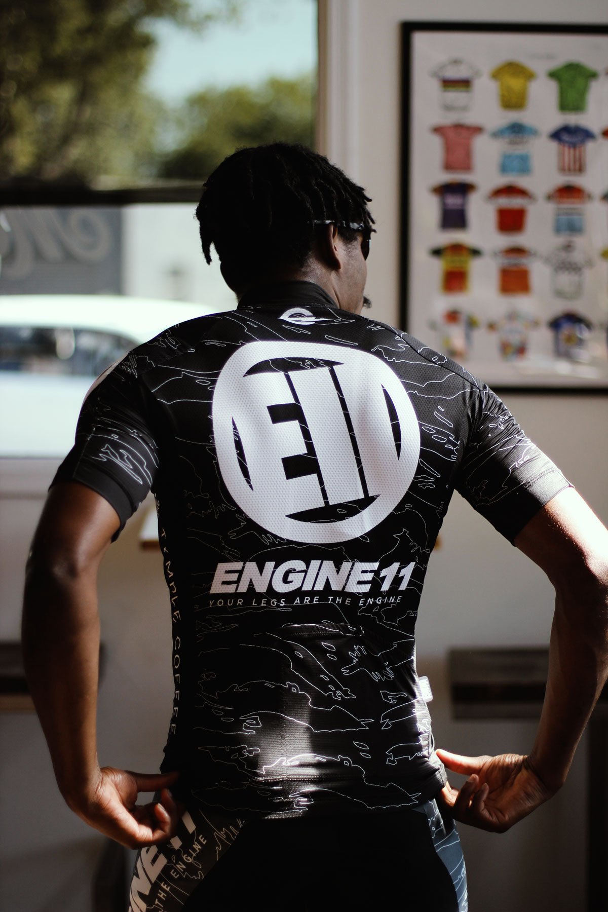 Image of ENGINE11 Black Camouflage Jersey