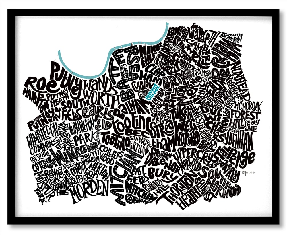 Image of South West London Type Map
