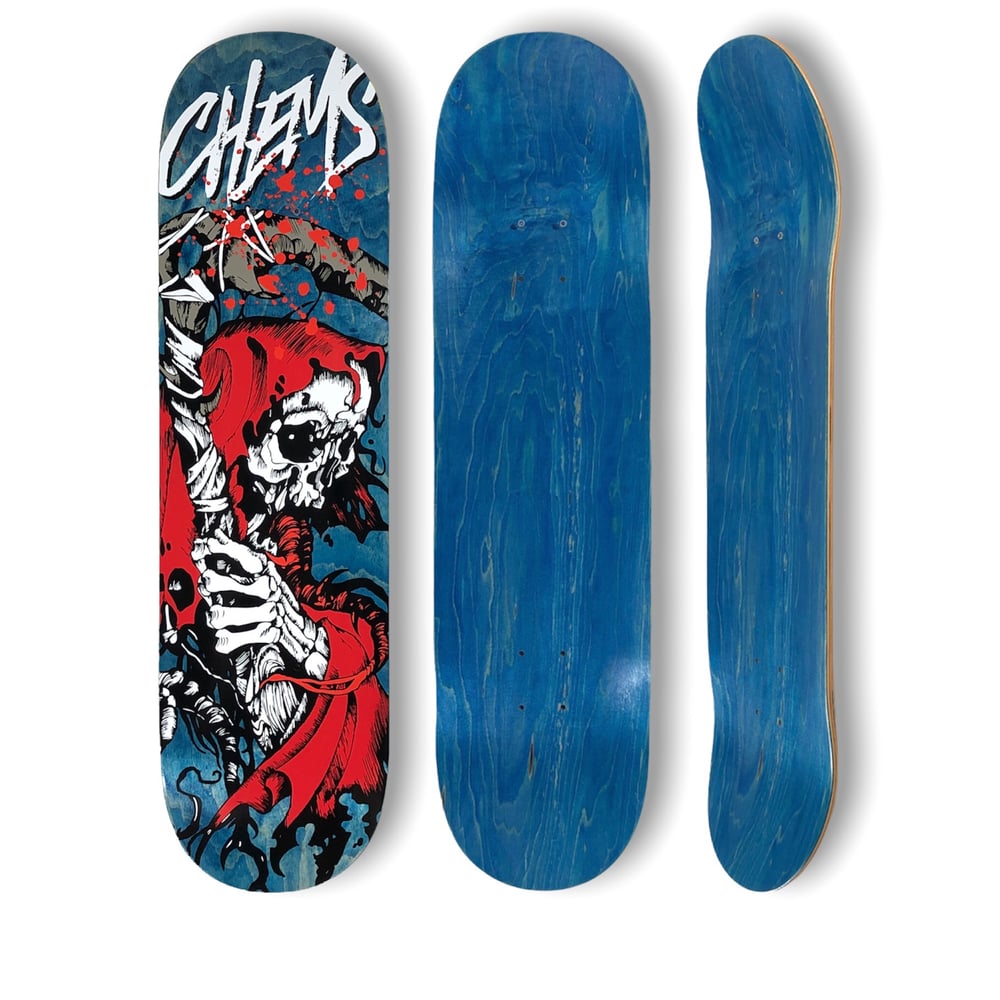 RED GRIM SKATEBOARD