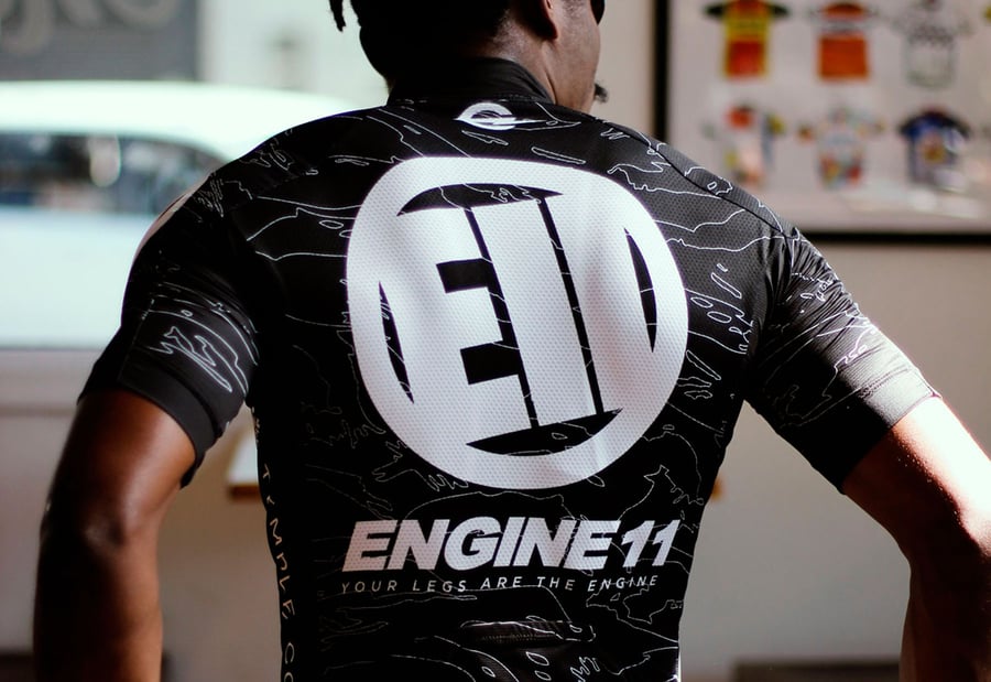 Image of ENGINE11 Black Camouflage Jersey