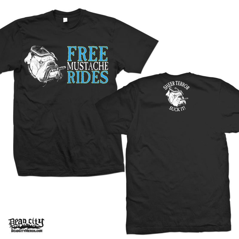 free mustache rides t shirt