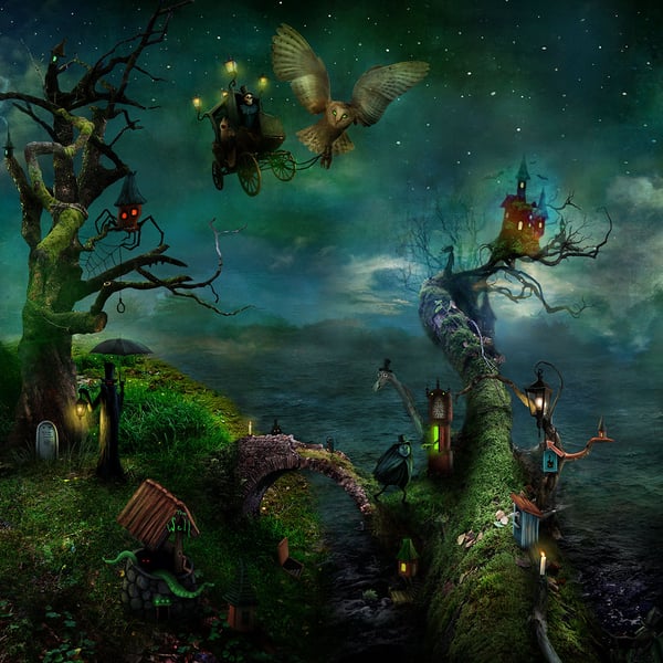 "Mordenghast Hollow" set of 5 prints - Alexander Jansson Shop