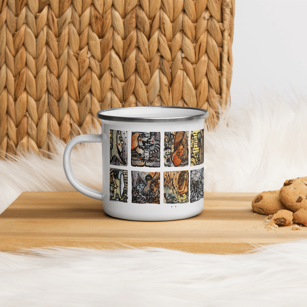 Image of JOKRITZELT FAN-BECHER / Enamel Mug