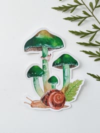 Image 4 of Mushroom and Snail Sticker