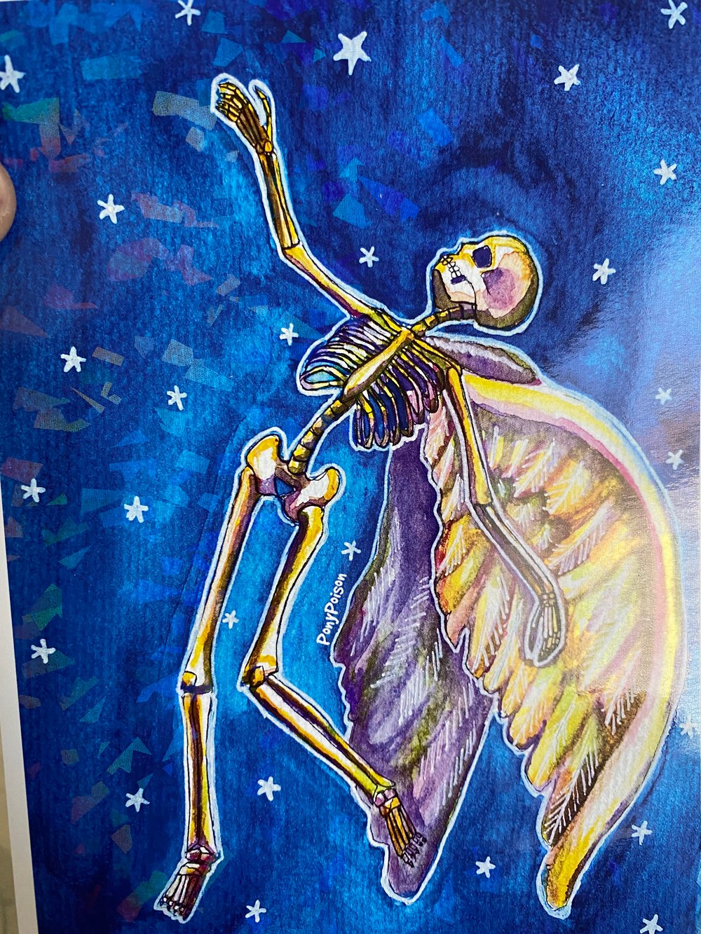 Image of Shooting Star Skelly Print