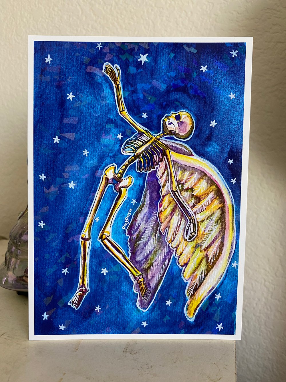 Image of Shooting Star Skelly Print