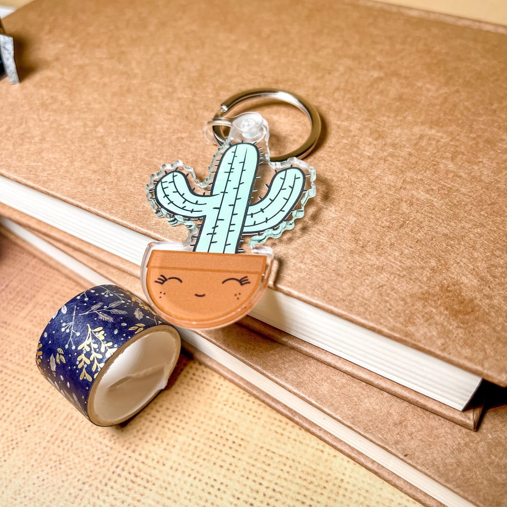 Image of Cactus Tassel Keychain