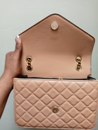 Image 2 of Beige Cream Quilted Handbag