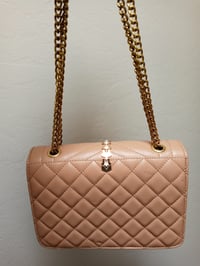 Image 3 of Beige Cream Quilted Handbag