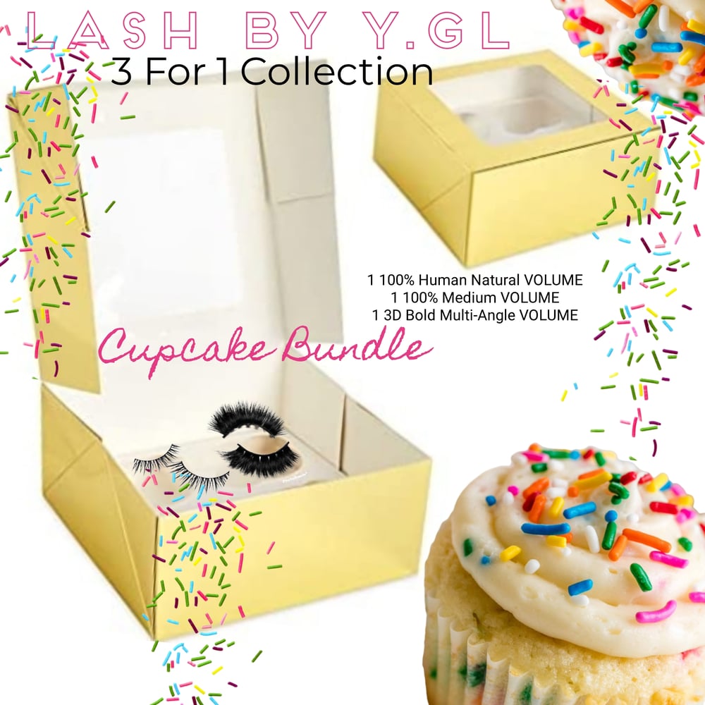 Image of LASH BY Y.G.L 3 FOR 1 CUPCAKE BUNDLE 