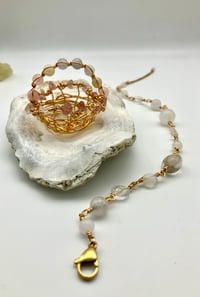 Image 3 of Longevity Love Love Nesting Healing and Grounding  - Mini Basket Charm lanyard  Detachable bracelet