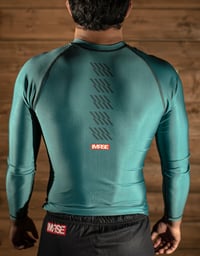 Image 2 of Flow Long Sleeve Rashguard (Emerald Green)