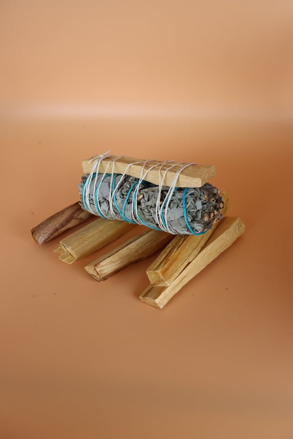 Image of Palo santo and sage smudge