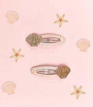 Image of Seashell Glitter hair accessories