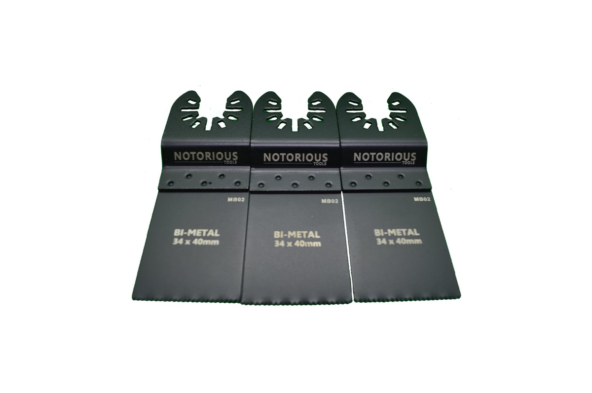 BIMetal Multi Tool Blades 3 Pack Notorious Tools