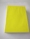 Free Shipping Fluorescent Yellow A4 Eggshell Sticker Papers 150sheets