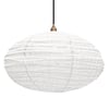 Suspension lampion en tissu / KAPOK blanc GM