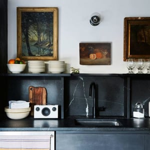 Image of French Still Life Painting, 'Oranges and Champagne.'