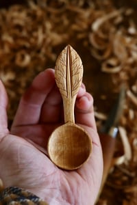 Image 1 of . Cherry Leaf Handle Scoop 