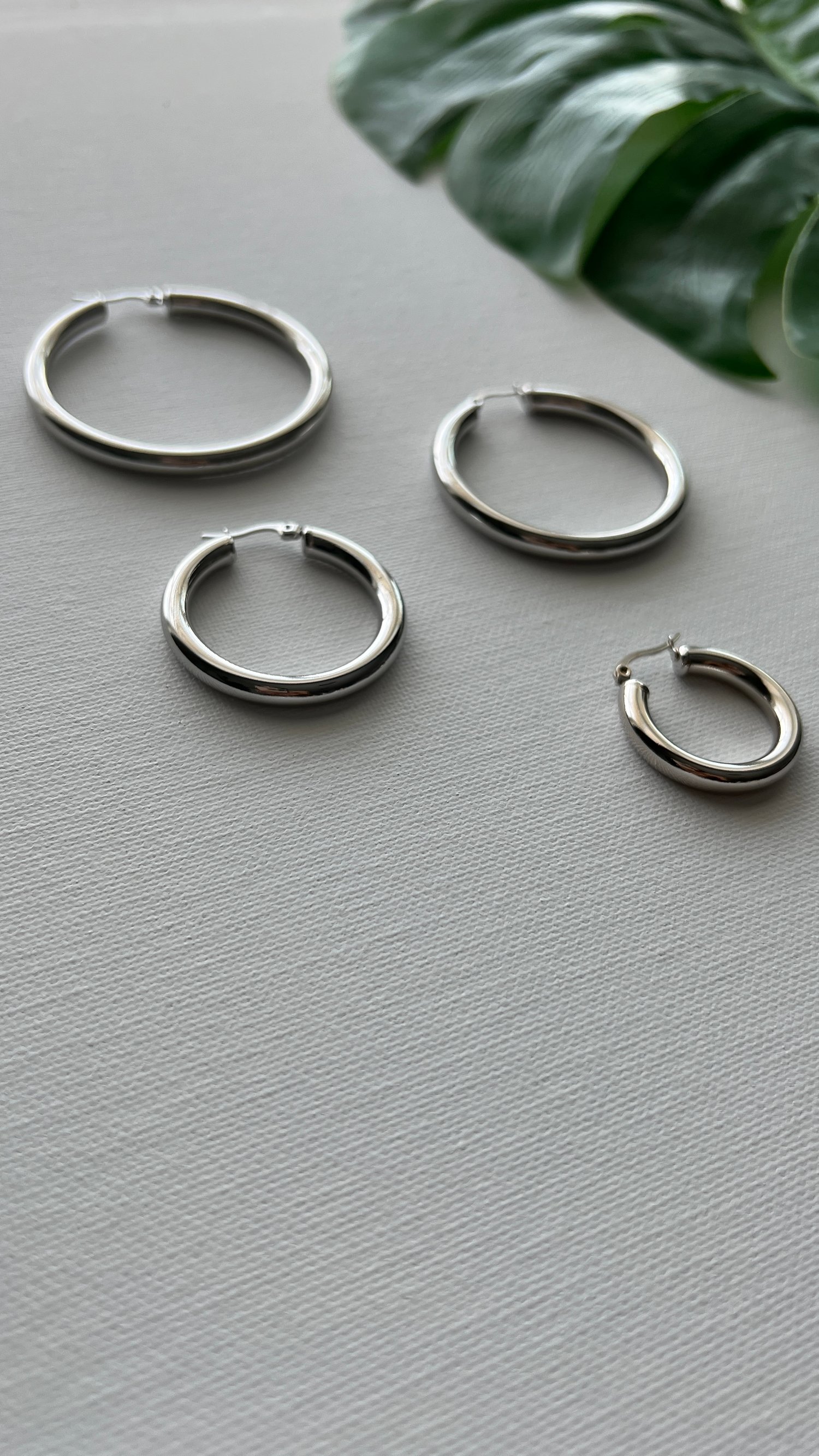 Image of BOOYAH Silver • Hoop Earrings
