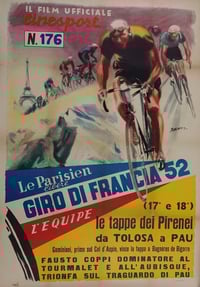 Image 4 of 1952 Tour de France Movie Poster - Designed by Fiorenzo Faorzi