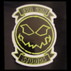 Evil Grin Studios backpatch design die cut sticker