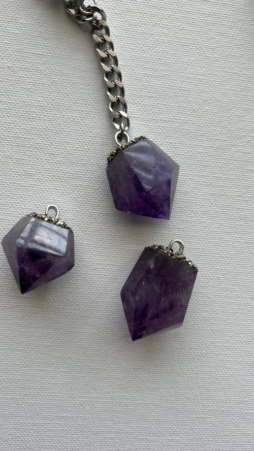 Image of GEMMA • Amethyst Drop Necklace