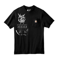 Image 1 of ‘HELL 2 COME’ x Carhartt Pocket tee’s 