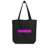 SAPIOSEXUAL Pink on Black Eco Tote Bag