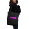 SAPIOSEXUAL Pink on Black Eco Tote Bag