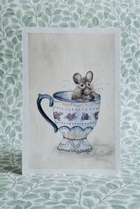 "Peeking Teacup" Fine Art Print 5x7